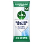 Dettol Surface Cleanser Bio Wipes (30 Piece)